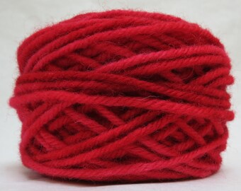 ROSY, 100% Wool, 2 ozs. 43 yards 4-Ply Bulky weight and 3-ply Worsted weight yarn, already wound into cakes, ready to use, made to order.