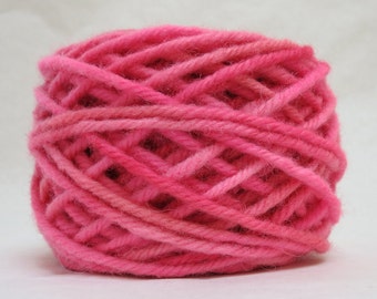 WILD ROSE, 100% Wool,2 oz 43 yards, 4-Ply, Bulky weight or 3-ply Worsted weight, already wound into cakes, ready to use. Made to order