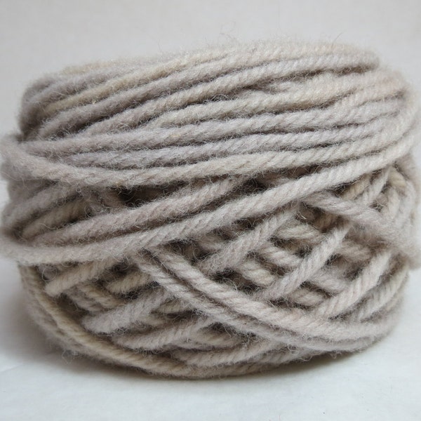 FRENCH VANILLA, 100% Wool, 2 ozs. 43 yards, 4-Ply Bulky or 3-ply worsted weight yarn, already wound into cakes, ready to use, made to order.