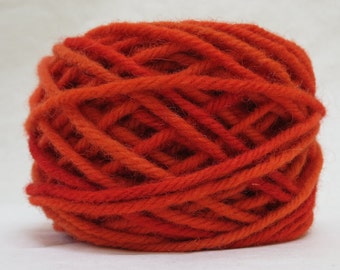POPPY, 100% Wool, 2 oz. 43 yards, 4-Ply, Bulky weight or 3-ply Worsted weight yarn, already wound into cakes, ready to use, made to order.