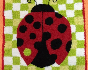 Fly Away Home Rug Hooking Pattern/ Ladybug