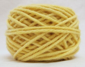 DAFFODIL, 100% Wool, 2 Ozs. 43 yards, 4-Ply, Bulky or 3-ply Worsted weight yarn, already wound into cakes, ready to use, made to order.