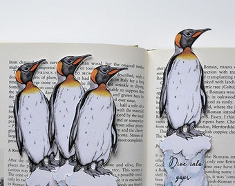 Penguin Bookmark - King Penguin