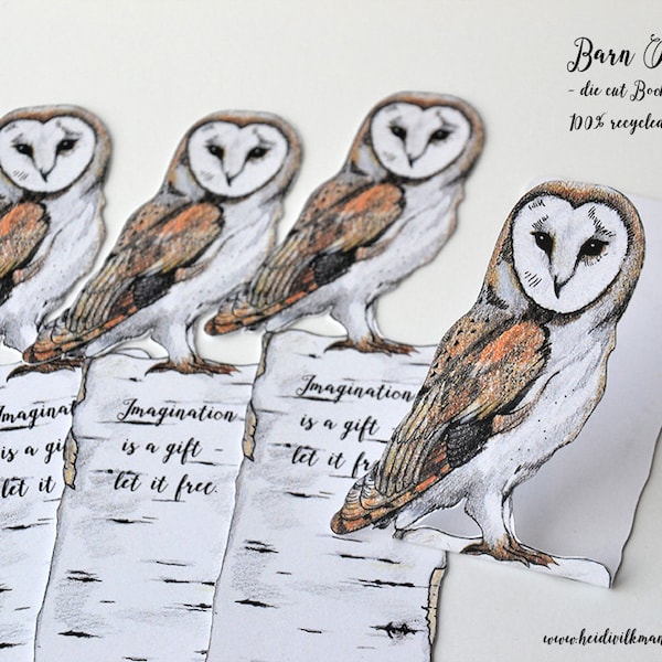 Barn Owl Bookmark