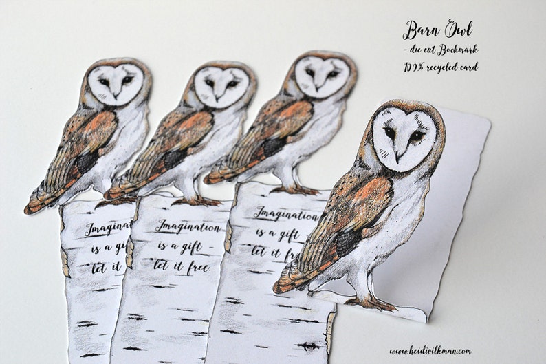 Barn Owl Bookmark image 1