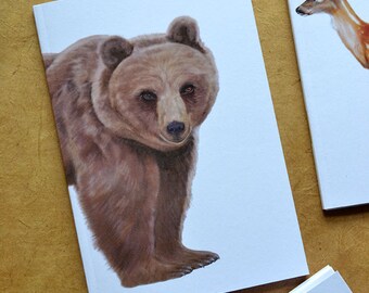 Bear Notebook, Woodland Notebook, Eco Notebook