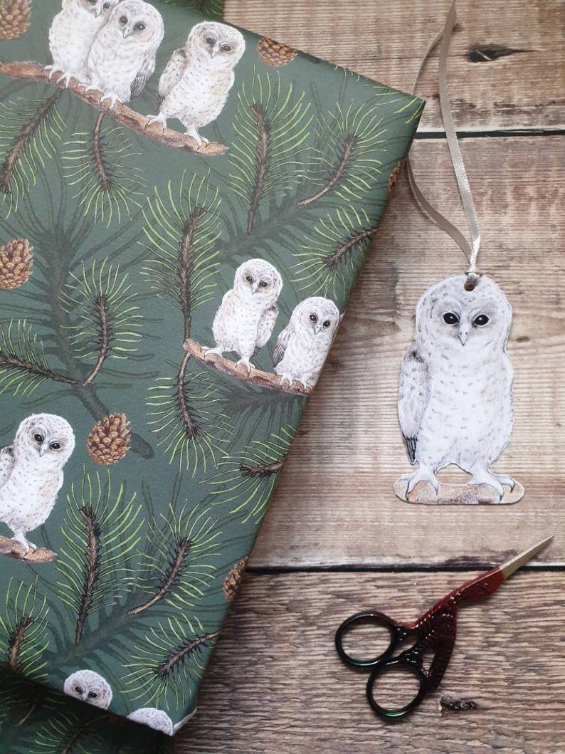 Baby Owls Wrapping paper image 2