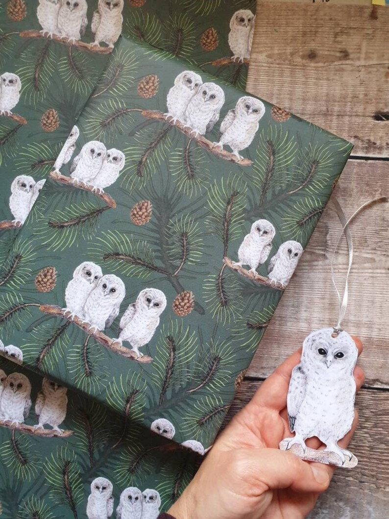 Baby Owls Wrapping paper image 4