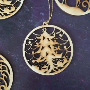Christmas Tree Decoration SVG file - digital download only - cut file for Glowforge