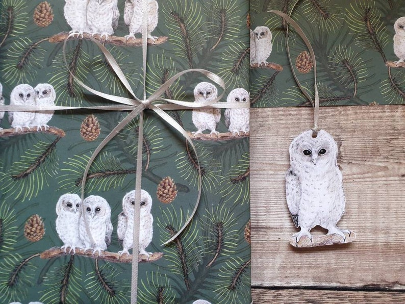 Baby Owls Wrapping paper image 7