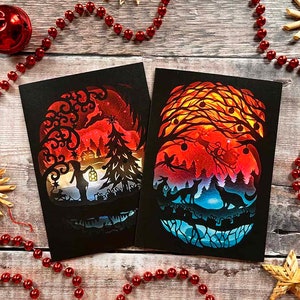 Christmas Night Best Selling festive Card Two different cards