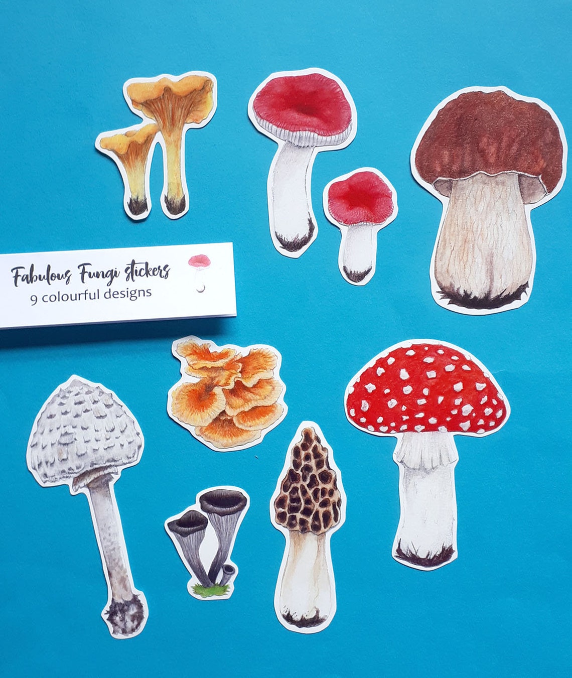 Mushroom Stickers Fungi Stickers Planner Stickers Etsy
