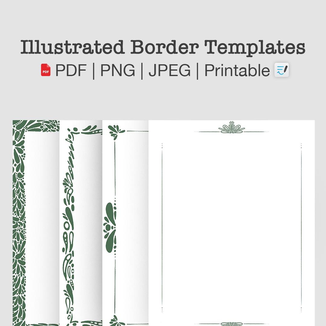 Illustrated Border Template | Downloadable Template | Printable ...