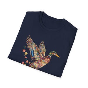 Aesthetic Duck Shirt - Artistic Duck Lover Tee - Vibrant Nature Animal Shirt - Unique Gift for Her image 8