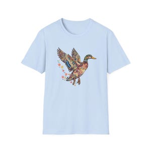Aesthetic Duck Shirt - Artistic Duck Lover Tee - Vibrant Nature Animal Shirt - Unique Gift for Her image 4
