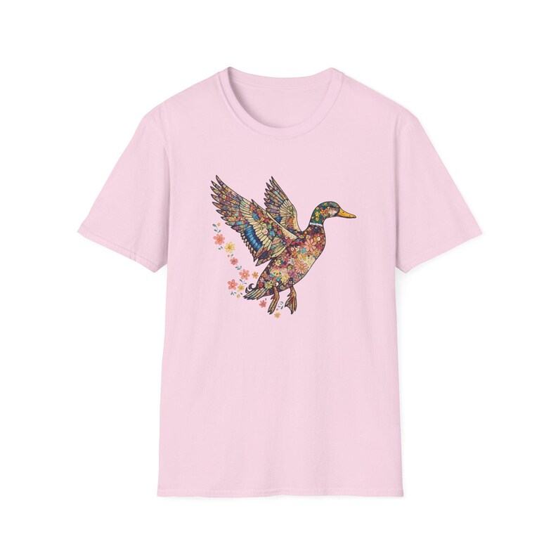 Aesthetic Duck Shirt - Artistic Duck Lover Tee - Vibrant Nature Animal Shirt - Unique Gift for Her image 10