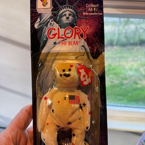 1999 Ty Beanie Babies Glory el Oso McDonalds Coleccionista con errores
