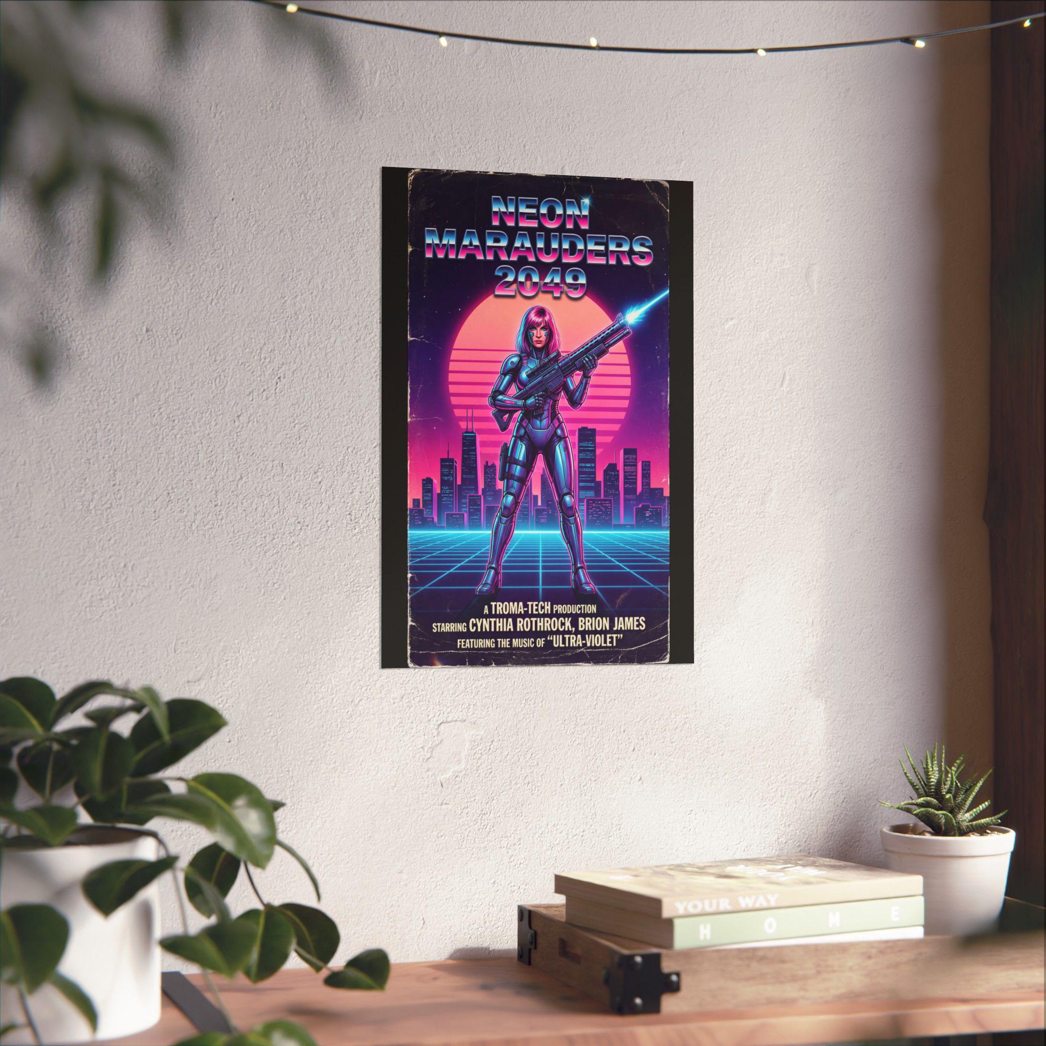 Synthwave Sci-fi Poster 