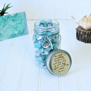 Anxiety Encouragement Gift - Journey Jar - Inspirational Gift - Depression and Anxiety Aid - Bible Verse a Day Collection - Daily Quote Jar