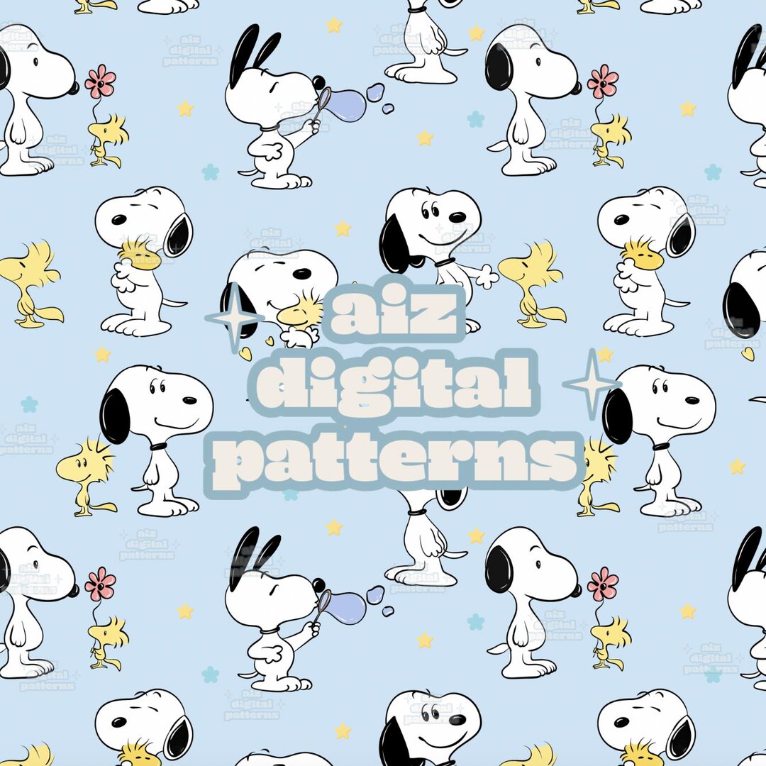 Classic Cartoon Puppy | Seamless Repeat Pattern | Digital Paper - Etsy