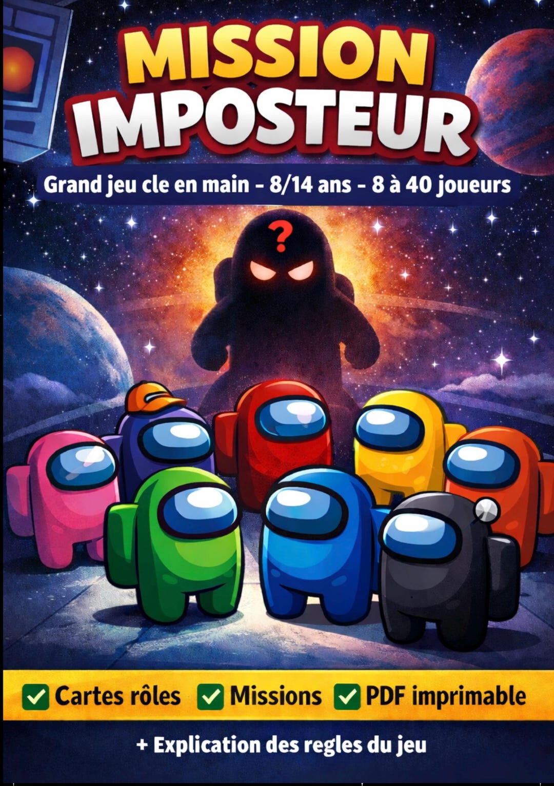 Imposter Mission – Ready-to-play Game for Ages 8-14 | 8 to 40 Players ...