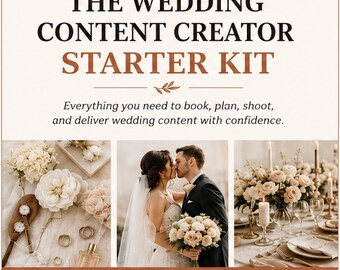 Content-Creator-Kit für Hochzeitsvideos | Vorlagen für Hochzeitsvideografen | Kundenfragebogen, Shotlist & Preisgestaltung | Digitaler Download