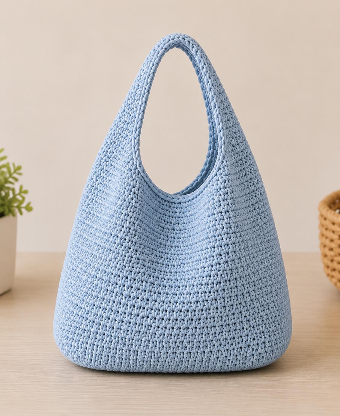 Boho Hobo Tote Bag Crochet Pattern, Beginner Slouchy Shoulder Bag (PDF ...