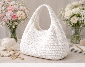 Venice Crochet Tote Bag Pattern PDF, Hobo Bag Crochet Pattern, Crochet Purse Pattern, Beginner Crochet Bag, Summer Shoulder Bag, Market Tote
