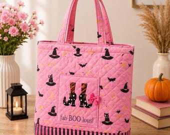 Quilted Tote Bag Sewing Pattern PDF For Women – Beginner Friendly Reversible Fabric Bag Project