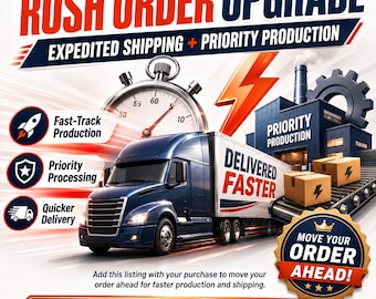 Priority Factory-Verarbeitung und Expresszustellung | Rush Upgrade für aktuelle Bestellungen