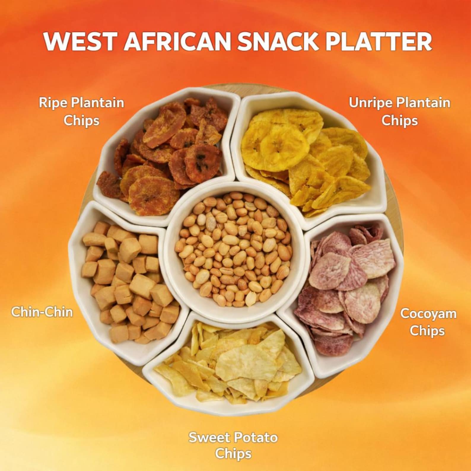 African Snack Box – Plantain Chips, Sweet Potato Cocoyam Chips ...