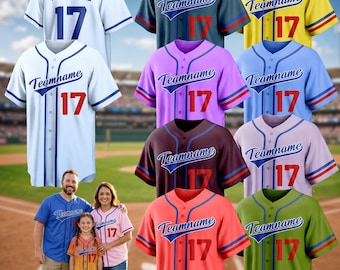 Custom Honkbalshirts Gepersonaliseerde Naam Nummer Gesublimeerd Team Uniformen Mannen Vrouwen Jeugd Retro Stijl Pailletten Glitter Logo Cadeau voor familie