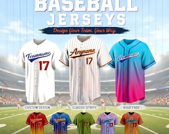 Aangepaste naamnummer honkbaltrui, gepersonaliseerde button-down honkbaluniform, aangepast teamlogo sportshirt voor mannen vrouwen jeugd kinderen cadeau