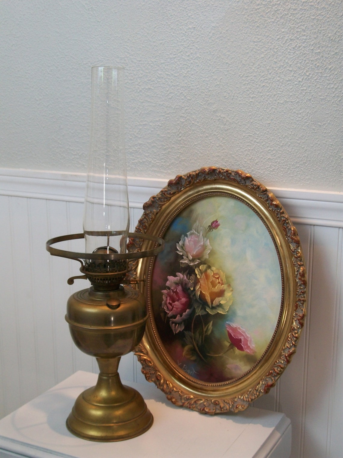 Duplex Double Wick Oil Lamp Made In England Etsy