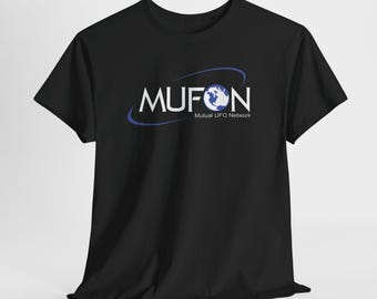 MUFON Mutual UFO Network Men's Black Tees T-Shirt Size S-5XL