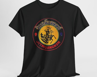 Rodtang Jitmuangnon Muay Thai Boxing Champion Men's Blue Navy Black Tees T-Shirt Size S-5XL