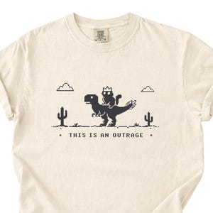 Princess Donut and Mongo Shirt, This Is An Outrage Tee, Pixel Retro Comfort Colors Shirt, Dungeon Crawler Carl Fan Gift
