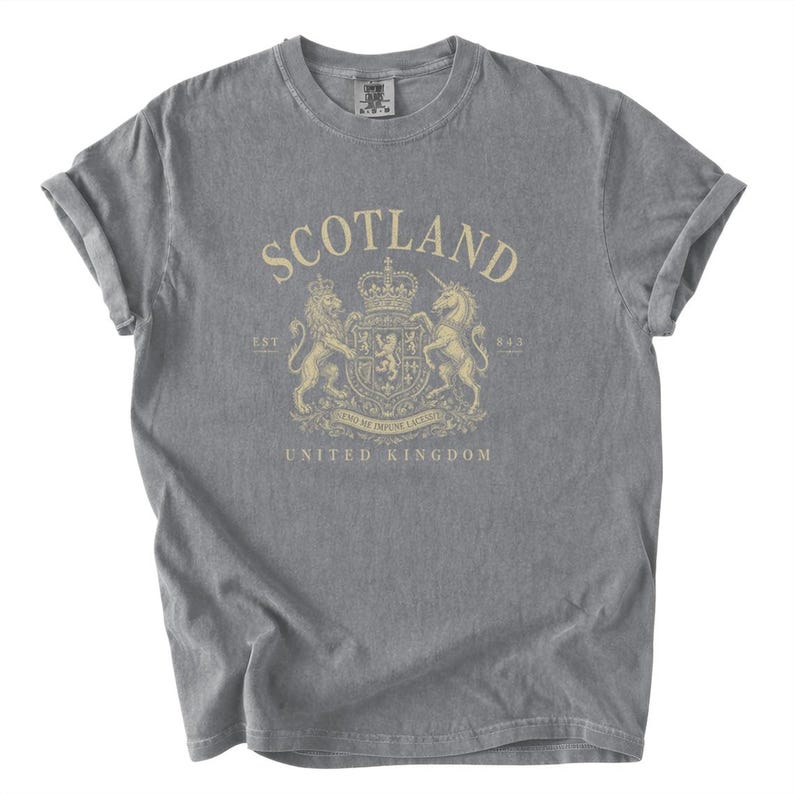Scotland Vintage Crest Shirt, Scottish Heritage Tee, Scotland Comfort Colors Tshirt, United Kingdom Travel Graphic Shirt, Retro Souvenir Tee image 10