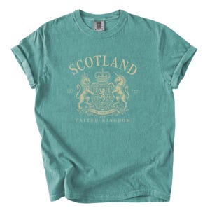 Scotland Vintage Crest Shirt, Scottish Heritage Tee, Scotland Comfort Colors Tshirt, United Kingdom Travel Graphic Shirt, Retro Souvenir Tee image 11