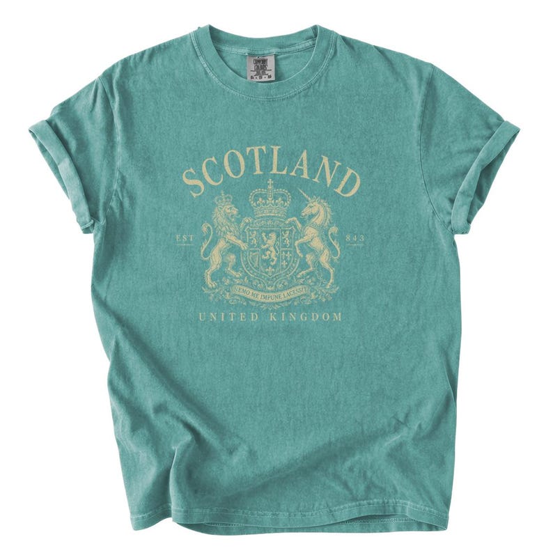 Scotland Vintage Crest Shirt, Scottish Heritage Tee, Scotland Comfort Colors Tshirt, United Kingdom Travel Graphic Shirt, Retro Souvenir Tee image 11