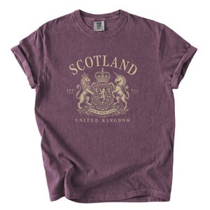 Scotland Vintage Crest Shirt, Scottish Heritage Tee, Scotland Comfort Colors Tshirt, United Kingdom Travel Graphic Shirt, Retro Souvenir Tee image 7