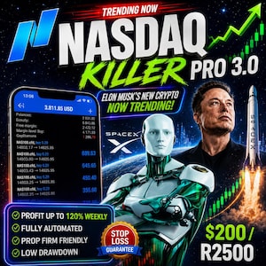 Robot XAI 3.0 para Forex automatizado NASDAQ 100 – Bot de scalping para MT4, Asesor experto (EA) ideal para empresas de trading propietarias.