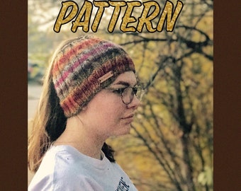 Pony Tail Hat Knitting Pattern: Messy Bun Style (Digital Download)