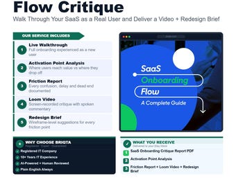 SaaS Onboarding Flow Critique, User Experience Analysis, UX Audit Video Report, Customer Journey Review, Signup Flow Optimization