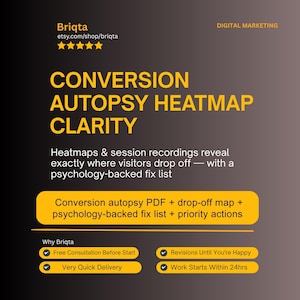 Conversion Autopsy Report, Heatmap Analysis, Visitor Drop Off Points (PDF)