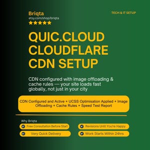QUIC.cloud CDN Performance Setup, Configure Cloudflare CDN, Image Offloading, Cache Rules, Speed Optimization Service