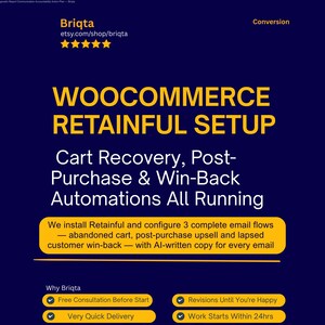 WooCommerce Retainful Setup, Cart Recovery, Post-Purchase Automations
