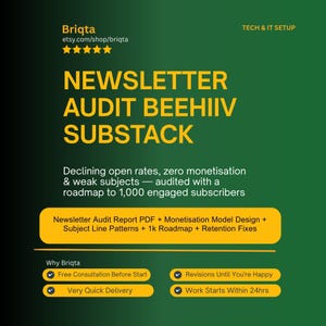 Newsletter Audit, Beehiiv Substack Audit, Newsletter Metrics Analysis, Growth Roadmap to 1000 Subscribers Monthly, Email Marketing