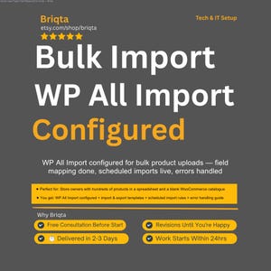 WP All Import Export Setup, Bulk Product Import, Configure WP All Import Pro, WordPress CSV Import, User Page Import Service
