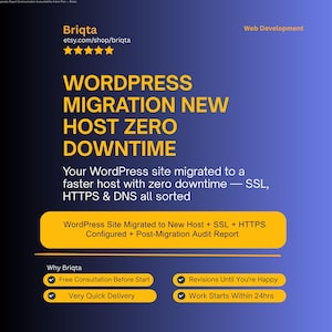 WordPress Migration to New Host, Zero Downtime Site Transfer, Professional WordPress Move Service, Website Migration Expert